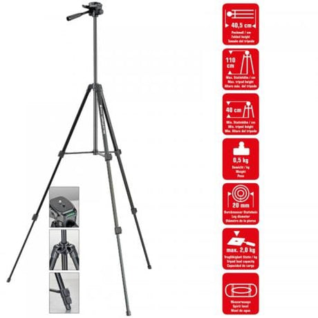 Braun Trepied Foto Trepied Foto Braun BLT 100S 20425 | 110cm, 2kg Capacitate, Negru