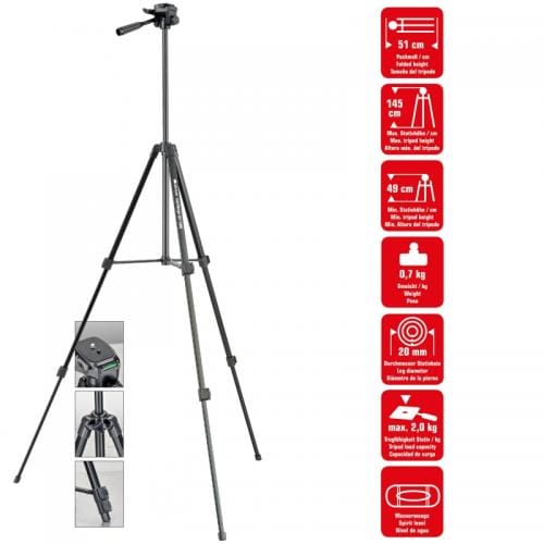 Braun Trepied Foto Trepied Foto Braun BLT 200S 20426 | 145cm, 2kg Capacitate, Negru