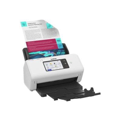 BROTHER Scanner documente Brother ADS-4700W Dual CIS, Wi‑Fi, ADF, pentru birou (ADS4700WRE1)