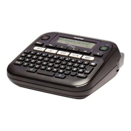 BROTHER Aparat de etichetare Brother P-touch PT-D210VP, tastatură QWERTY, ecran LCD, compatibil benzi TZe, cu husă de transport