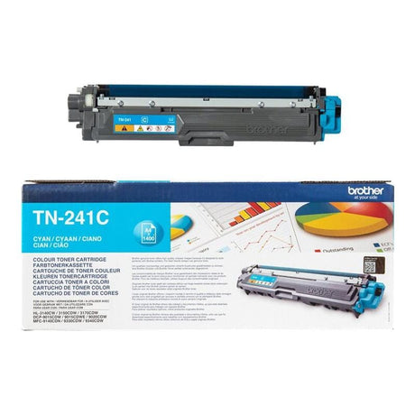 BROTHER Toner Original Brother TN-241C Cyan (Albastru) pentru Imprimante Brother Compatibile, Printare Clară și Uniformă