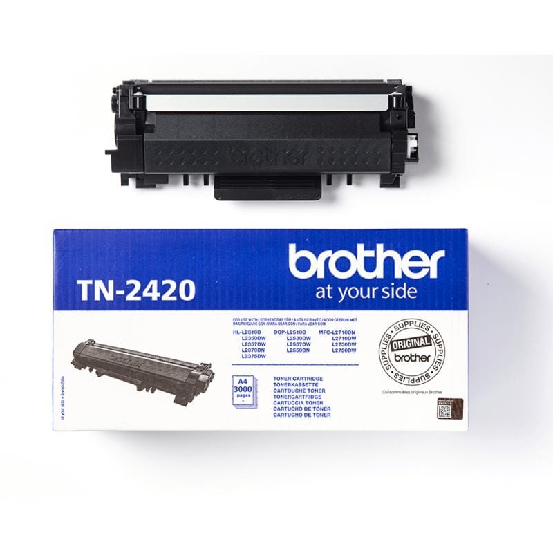 BROTHER Cartuș toner Brother TN-2420, Negru, randament până la 3.000 pagini, pentru imprimante Brother compatibile