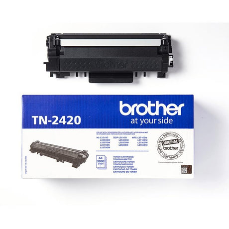 BROTHER Cartuș toner Brother TN-2420, Negru, randament până la 3.000 pagini, pentru imprimante Brother compatibile