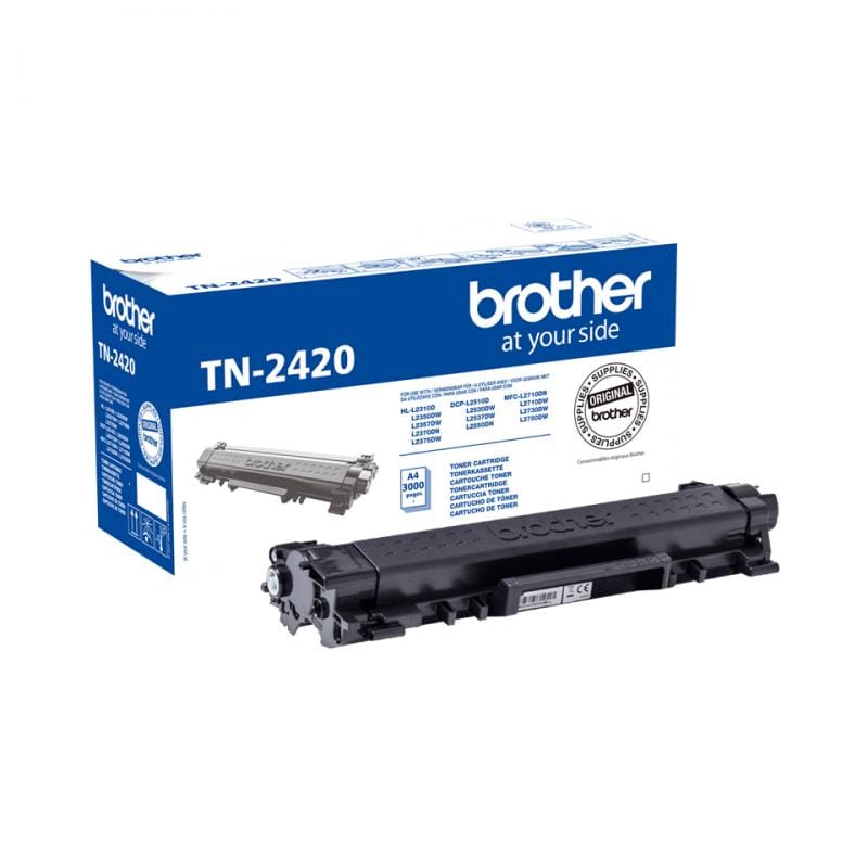 BROTHER Cartuș toner Brother TN-2420, Negru, randament până la 3.000 pagini, pentru imprimante Brother compatibile