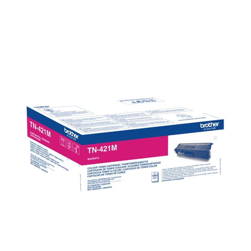 BROTHER Toner Original Brother TN-421M Magenta, Randament 1.800 Pagini, Compatibil TN421 (TN421M)