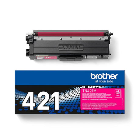 BROTHER Toner Original Brother TN-421M Magenta, Randament 1.800 Pagini, Compatibil TN421 (TN421M)