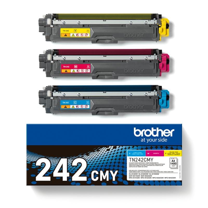 BROTHER Pachet Toner Original Brother TN-242CMY (Cyan/Magenta/Yellow) TN242 Value Pack pentru Imprimante Brother Compatibile