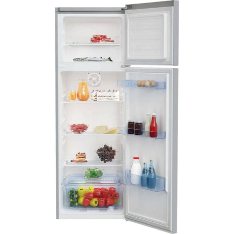 Beko Frigider Frigider Beko RDSA310M40SN | 306L, Clasa E, LED, Safety Glass, Silver, 59.5x59.2x175cm
