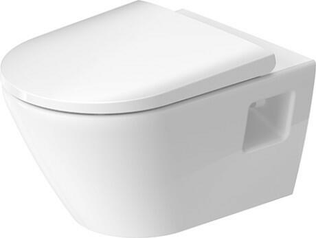 Duravit Vas wc + capac Duravit, Toilet-set WM 540 mm D-Neo white, wd-model,rimless,s&c w.soft closure, suspendat, evacuare orizontala, cu capac (0021690000), soft close, alb