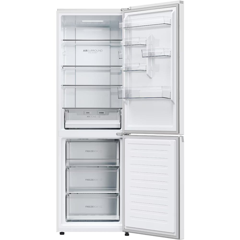 HAIER Combina frigorifica Haier, 2D, D, 352l, TNF, Display ext, WiFi - aplicație hOn, 185 cm, white