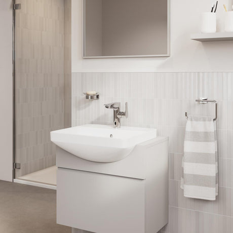 Grohe Baterie lavoar cu senzor infrarosu Grohe, Eurosmart OHM sensor basin 6V, hibrida, alimentare 6V, optiune operare manuala, mixare apa, cartus ceramic, program dezinfectie, crom