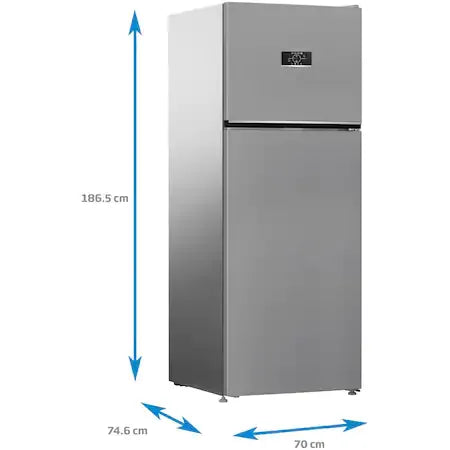Beko Frigider Frigider Beko B3RDNE504HXB | 477L, Clasa E, No Frost, HarvestFresh, 70x74.6x186.5cm