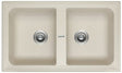 PC-Doc.ro Chiuveta bucatarie Chiuveta Hotpoint-Ariston SC 86C2 76707 | 86x51cm, 2 Cuve, Compozit, Avena