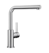 Roca Baterie bucatarie Roca, Gama Ona, pipa inalta, tip L, monocomanda, pivotanta, cartus ceramic, crom mat