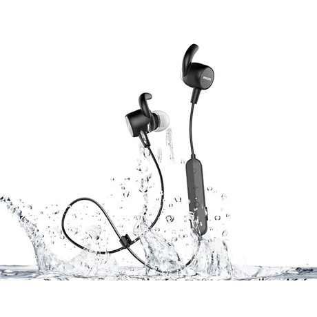 PC-Doc.ro Casti bluetooth Casti Sport Wireless Philips ActionFit TASN503BK/00 | Bluetooth, IPX5, 6h Autonomie, Negru