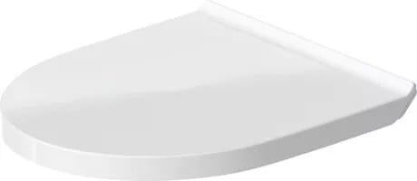 Duravit Capac WC Capac WC Duravit 0020710000 | Dreptunghiular, Alb, Balamale Inox