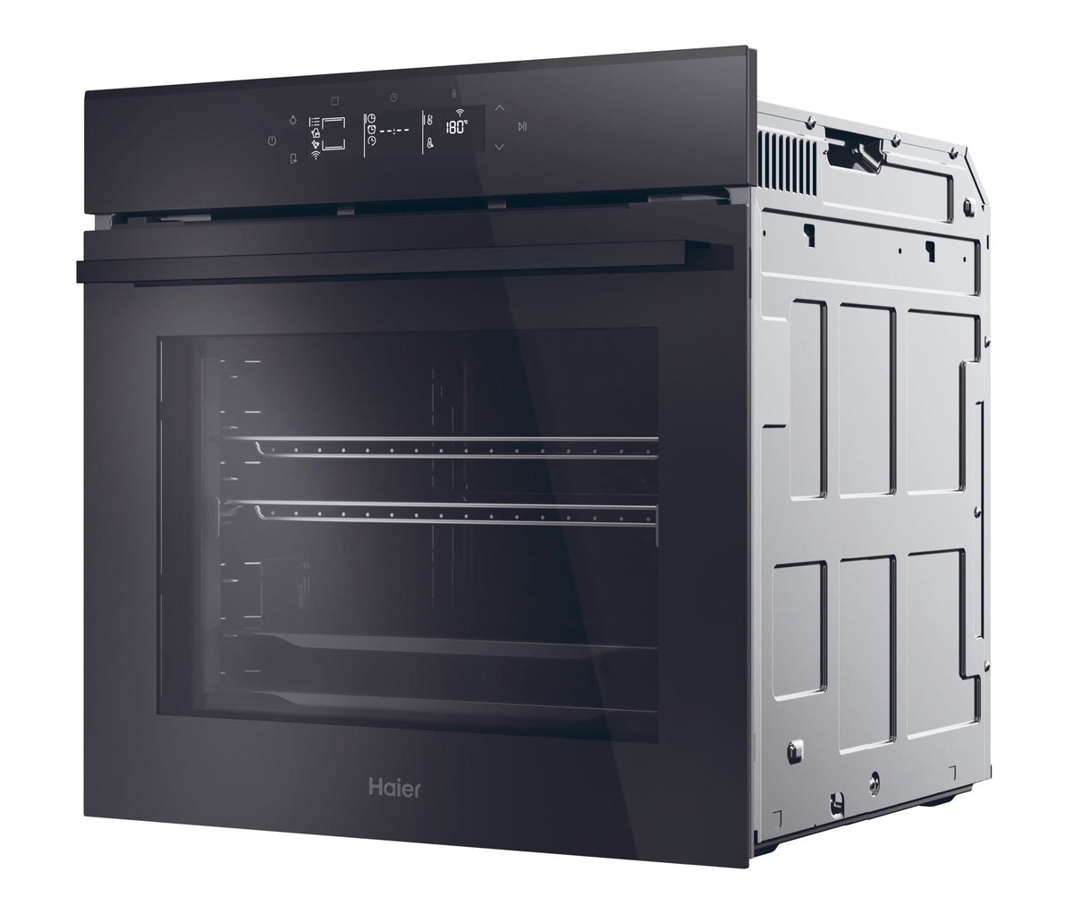 HAIER Cuptor electric incorporabil Haier, 78l, 7 niveluri gatire, WiFi, Steam Cleaning, Ghidaj telescopic, Softclose&Softopen, Click&Clean, Clasa A++, Negru