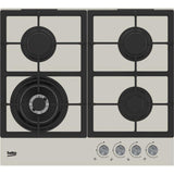 Beko Plita pe gaz Plita pe Gaz Beko HILW64225SBG | 60cm, 4 Arzatoare, Sticla Gri, Wok