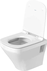 Duravit Vas wc + capac Duravit, WWC-Set DuraStyle 480 mm TS, Weiß riml.,inkl.WC-Sitz m.Absenkautom., suspendat, evacuare orizontala, cu capac (0063790000), soft close, alb