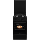 ELECTROLUX Aragaz ELECTROLUX, 4 arzatoare, Gaz, L 50 cm, Grill, negru