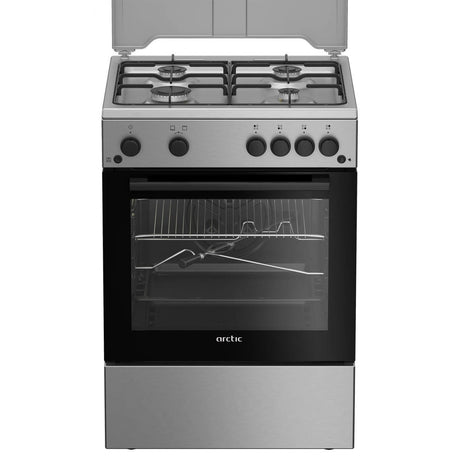 ARCTIC Aragaz Aragaz Arctic ABGG6611DTTLX | 4 Arzatoare, Grill Gaz, Timer, 60cm, Inox, 60x60x85cm