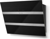 Faber B Hota tangetiala, Faber, STEELMAX EV8 LED BK/X A55, 730 m3h, 71 dB, 55 cm, LED, touch, negru-inox, B
