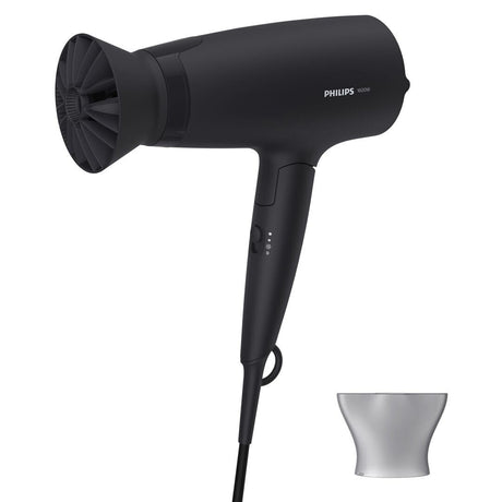 Philips Uscator de par Philips, Putere: 1600W, accesoriu Thermo Protect, 3 setari de viteza/temperatura, cap de coafare 14 mm, Negru