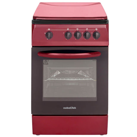 NobeLTek Cooking Aragaz Nobeltek, 50x60, plita si cuptor pe gaz, siguranta plita si cuptor, echipat cu diuze GPL, diuze GN de schimb, capac tabla, bordo