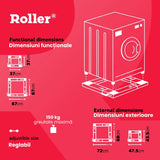 Roller Accesorii masini de spalat Baza cu Role Roller 00706 | 37-62cm, Reglabila, Transport Masina Spalat
