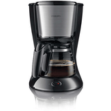 Philips Cafetiera Daily Collection, Sistem Anti-picurare, Sistem Aroma twister, Vas de sticla, putere 1000W, capacitate vas 1.2 l, 2-15 cesti, Negru si metalic
