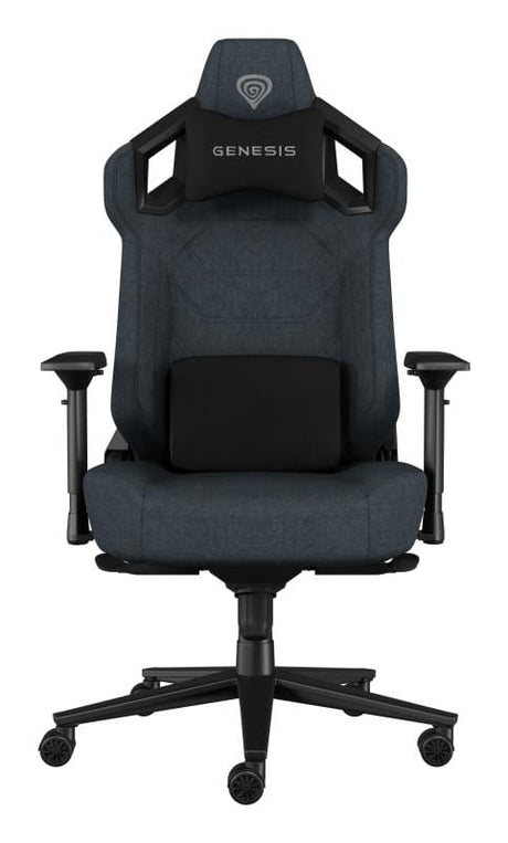 GENESIS Scaun gaming Genesis Nitro 800, material textil, reglabil pe inaltime, greutate maxima suportata 150 kg, inaltime scaun reglabil 47 - 53 cm, spatar ajustabil 135°, dimensiuni roti 60mm,  echipat cu pi