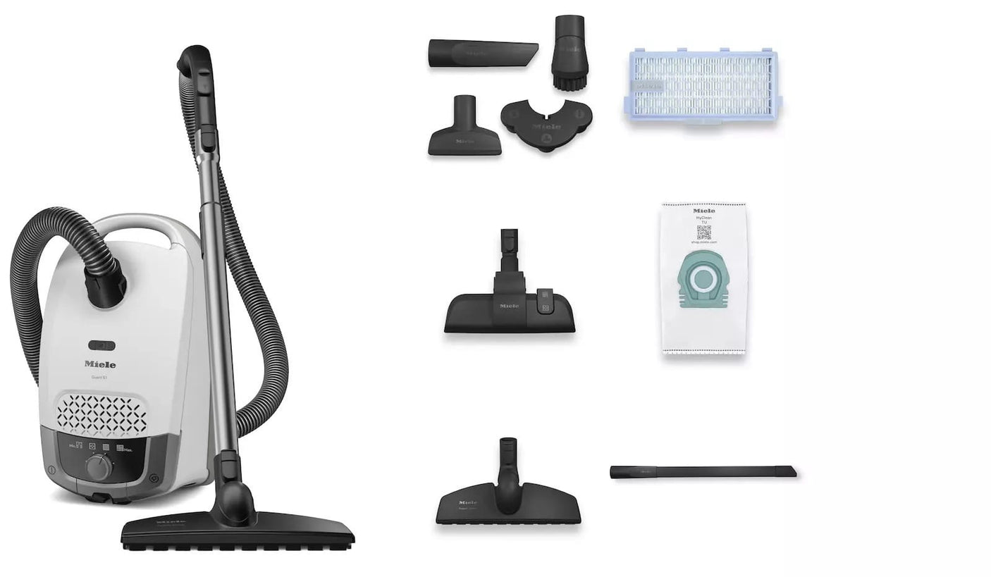 Miele VC Aspirator Aspirator Miele Guard S1 Parquet Flex BRWS | Sac 3.5L, Cablu 7.5m, Tub EasyLock, Alb