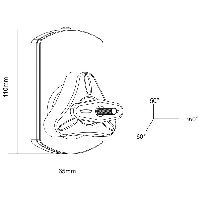Cabletech Suport boxa Boxă Cabletech UCH0122-1 | 10kg, 4", Negru