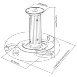 Cabletech Suport proiector Suport proiector Cabletech UCH0100 | 10kg, Gri