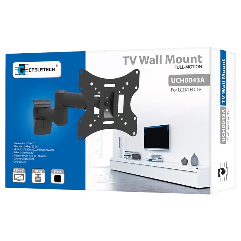 Cabletech Suport TV Suport TV Cabletech UCH0043A | 30kg, 42", Negru