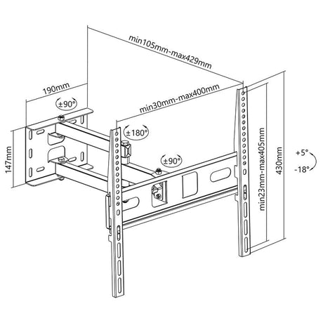 Cabletech Suport TV Suport TV Cabletech UCH0197-1