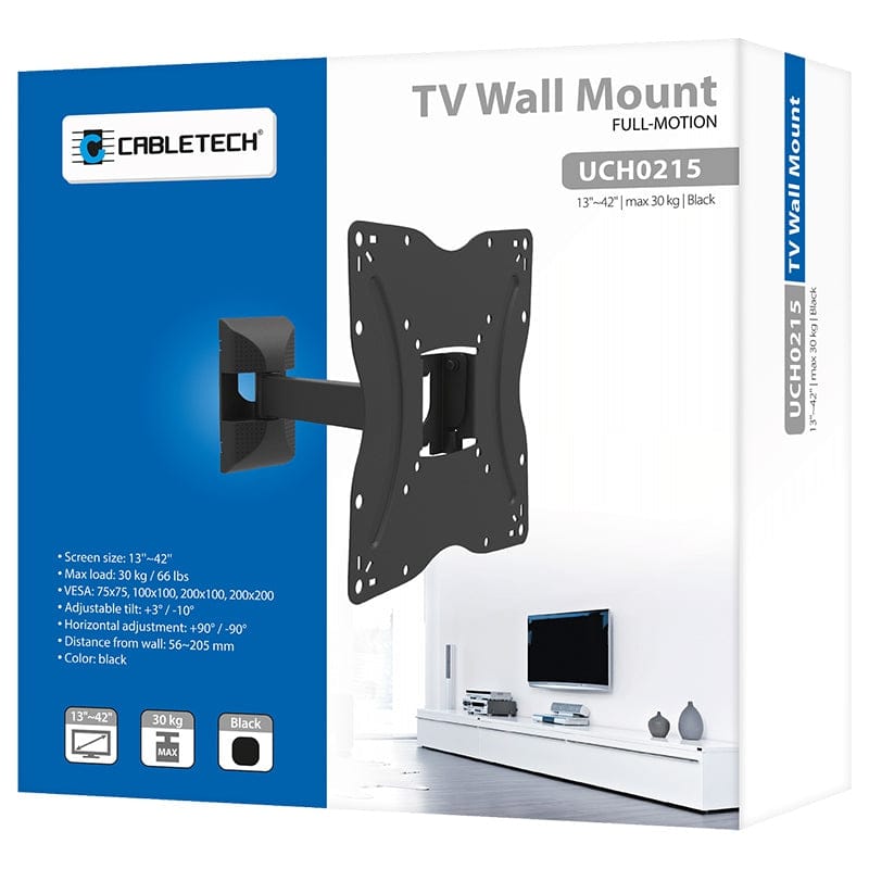 Cabletech Suport TV Suport TV Cabletech UCH0215 | 30kg, 13", Negru
