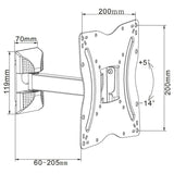 Cabletech Suport TV Suport TV Cabletech UCH0215 | 30kg, 13", Negru