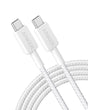 Cablu Anker 322 USB-C la USB-C, 60W, 1.8 metri, Alb