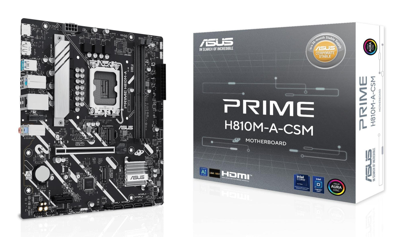 Asus Placa de baza Placa de Baza ASUS PRIME H810M-A-CSM | mATX, Socket Intel, DDR5