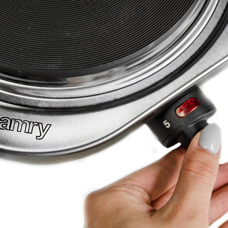 Camry Plita electrica Plită Electrică Camry CR6510 | 1500W, 2.21kg, 220V, Argintiu