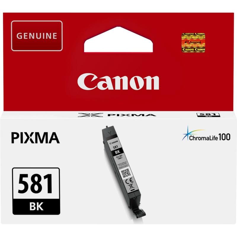 Canon Cartuș cerneală original Canon CLI-581 Negru (2106C001) pentru imprimare clară și uniformă