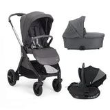 Carucior Copii 3 în 1 Chicco Bellagio 2, Black Satin (negru), First Seat Recline, 0luni+
