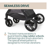 Carucior Copii 3 în 1 Chicco Bellagio 2, Black Satin (negru), First Seat Recline, 0luni+
