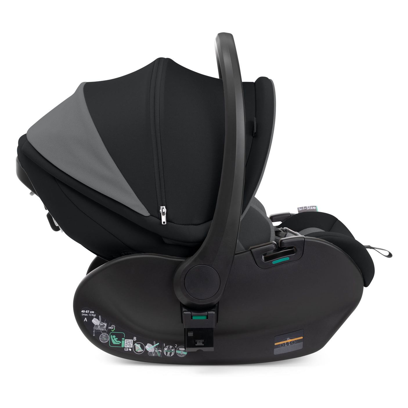 Carucior Copii 3 în 1 Chicco Bellagio 2, Black Satin (negru), First Seat Recline, 0luni+