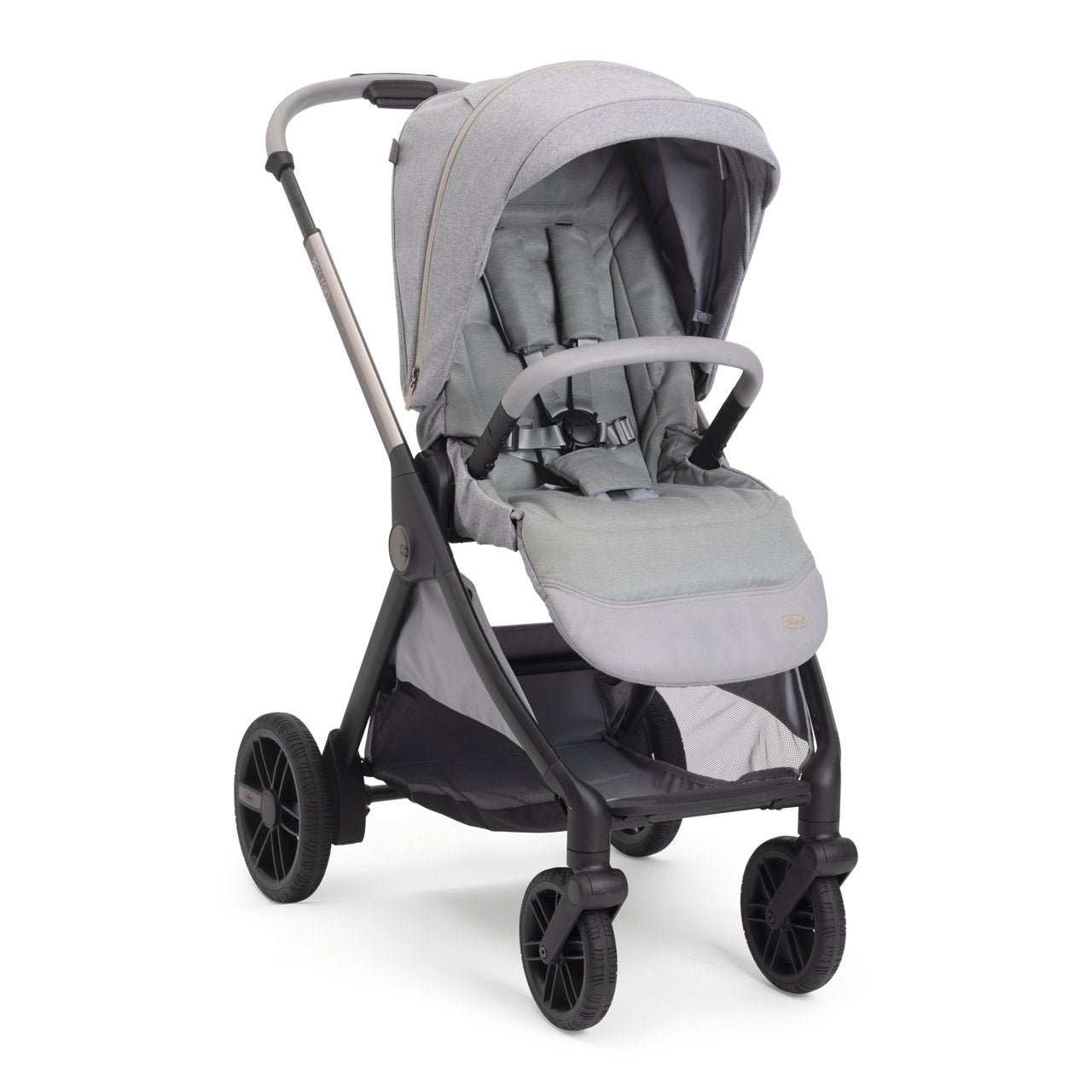 Carucior Copii 3 în 1 Chicco Bellagio 2, Lunar Rock (gri Deschis), 0luni+