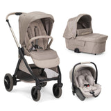 Carucior Copii 3 în 1 Chicco Bellagio Primo, First Seat Recline, Comolake (bej), 0luni+