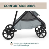 Carucior Copii 3 în 1 Chicco Seety, cu Scaun Auto Kory Plus I-size, Sage (verde), 0luni+