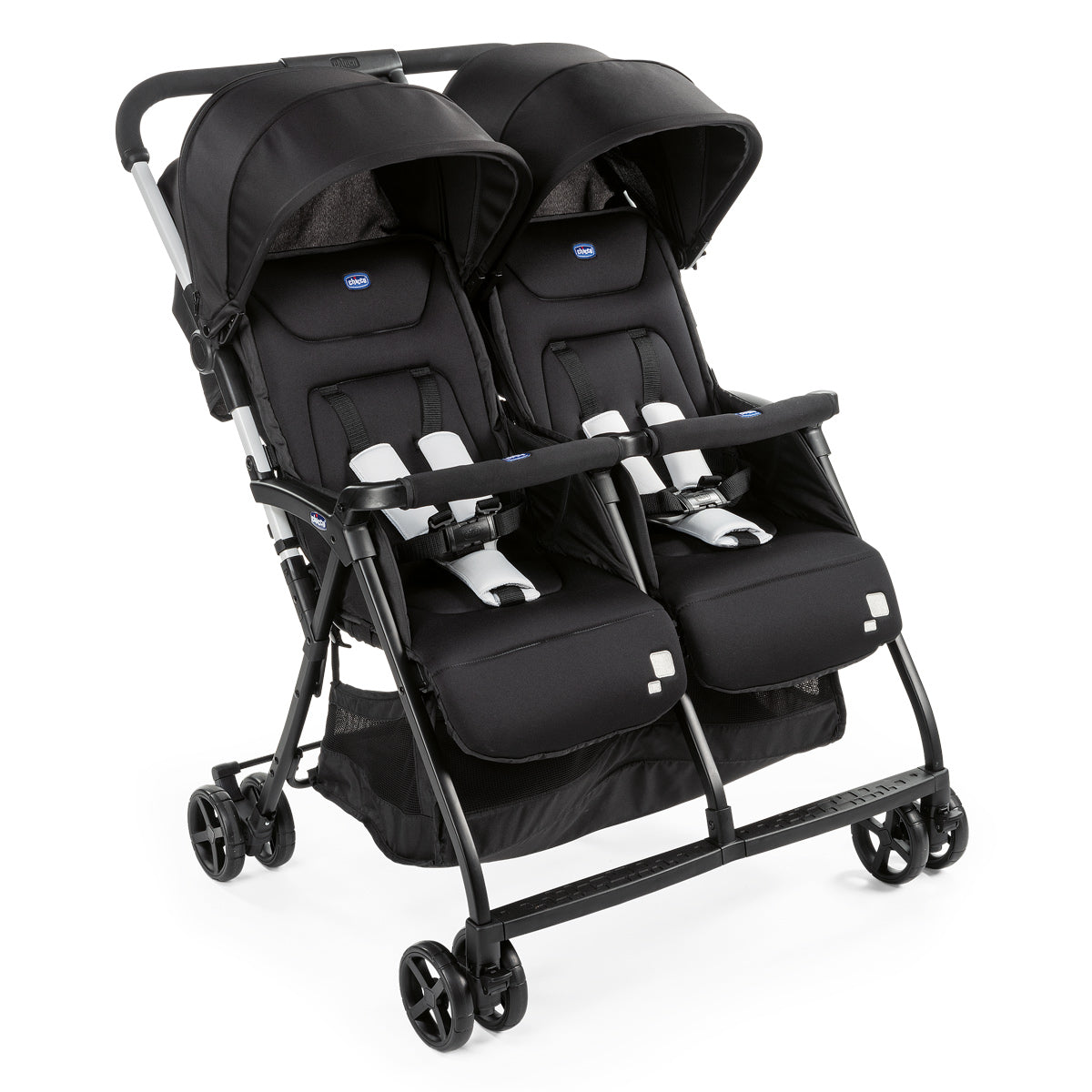Carucior Gemeni Chicco Ohlala, Black Night (negru), 0luni+