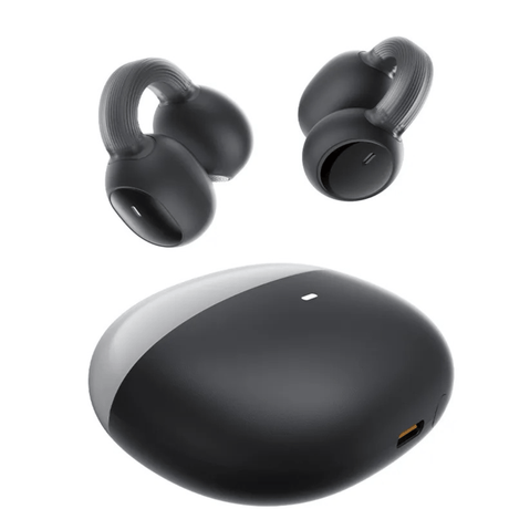 Baseus Casti bluetooth Casti Wireless Baseus AirGo 1 Ring A00069201113-00 | Open-Ear, Negru